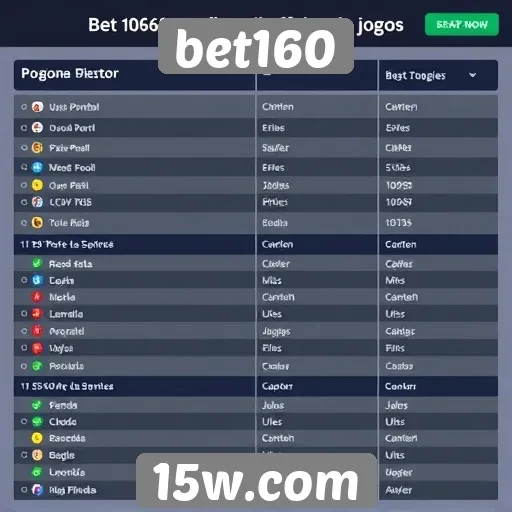Análise da oferta de jogos no bet160